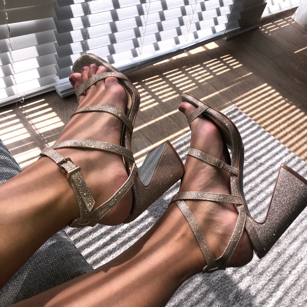 NWT Jessica Simpson Raymie Block Heel Dress Sandal